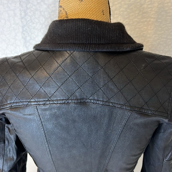 COLE HAAN LEATHER JACKET XS - Picture 9 of 16